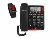 Audioline BigTel 50 Alarm Plus Großtastentelefon/Fototasten dunkel grau DE/FR