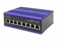 DIGITUS Industrieller 8-Port Fast Ethernet PoE Switch (DN-650108)