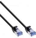InLine Patchkabel slim U/FTP Cat.6A schwarz 2m Blau (71902S)
