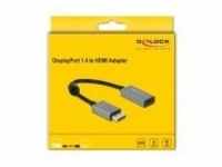 Delock Aktiver DisplayPort 1.4 zu HDMI Adapter 4K 60 Hz HDR Digital/Display/Video