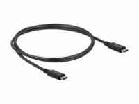 Delock USB-Kabel USB-C M bis M USB4 / Thunderbolt 3 / DisplayPort 20 V 5 A 80 cm