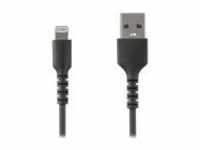 StarTech.com 6.6 ft 2m USB to Lightning Cable Apple MFi Certified Black