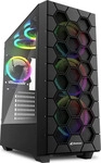 Sharkoon RGB HEX BLACK ATX CASE (4044951037551)