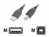 Assmann DIGITUS USB-Kabel USB M bis Typ B M 2.0 2 m Schwarz (AK-300102-018-S)
