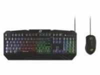 MEDIARANGE Gaming Series Set Tastatur+ Maus QWERTZ sw Tastatur 104 Tasten 2.400 dpi