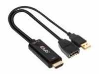 Club 3D Adapter HDMI 2.0> DP 1.2 4Ka60Hz HDR aktiv St/Bu retail Digital/Display/Video