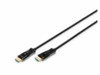 DIGITUS HDMI® AOC Hybrid Glasfaserkabel UHD 4K 30 m bis HDMI M m...