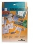 Durable Wei&szlig; 40 x 75 mm 150 g/m&sup2; 240 Karten 20 Bogen x 12 Namensbadge-Karten f&uuml;r