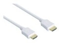 Good Connections HDMI mit Ethernetkabel M bis M 1 m abgeschirmt wei&szlig; geformt