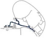 Dometic PR-Adapt Adapter f&uuml;r Dachmarkisen PW 2000 und PW 2500 3,0m