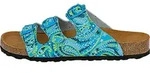 Lico Bioline Lady Power Damen Pantolette t&uuml;rkis/lemon
