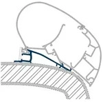 Dometic PR-Adapt Adapter f&uuml;r Dachmarkisen PR 2000 und PR 2500 4,0m
