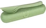 Koziol Besteck Etui + Besteckset KLIKK READY 2er-Set Nature Leaf Green