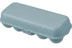 Koziol Eggs to go Eierbox f&uuml;r 10 Eier nature flower blue