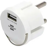 Brennenstuhl Steckdosenadapter Schutzkontakt 230 V auf USB-A 5 V