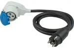 AS-Schwabe Adapterleitung Schutzkontaktstecker mit CEE-Winkelkupplung 3 polig
