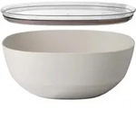 Mepal Silueta Servierschale mit Deckel 5000 ml Nordic white