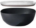 Mepal Silueta Servierschale mit Deckel 5000 ml Nordic black