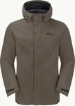 Jack Wolfskin Altenberg 3 in 1 Herren Doppeljacke dunkelbraun XXL - Herrenjacken