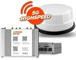 Selfsat Mobiler 5G/4G LTE Router MWR 5550 mit WLAN und GPS inkl. 5G Dachantenne...