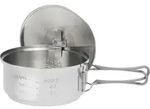 Esbit Trockenbrennstoff-Kochset, 1000 ml, Edelstahl