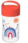 Koziol Buddy Snack Trinkflasche / Snackpot 500 ml organic red dreams