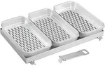 Enders Edelstahl Pfanne und K&ouml;rbe Set 4-teilig f&uuml;r Gasgrill Urban II und...