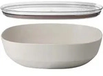 Mepal Silueta Servierschale mit Deckel 4000 ml Nordic white