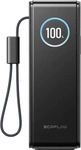 EcoFlow Rapid 25K USB-C Powerbank 25 000 mAh / 170 W mit 2 integrierten 100 W Kabeln