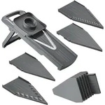 Metaltex Slice-V Universalreibe mit 5 auswechselbare Eins&auml;tze