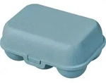 Koziol Eggs to go mini Eierbox f&uuml;r 6 Eier nature flower blue