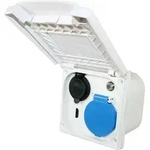 Haba ESB Au&szlig;ensteckdose Multifunktion mit Klappdeckel 12 V / 230 V / HDMI /...