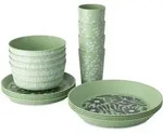 Koziol Blomster Set 16-teiliges Campinggeschirr mit 8 Tellern / 4 Schalen / 4...