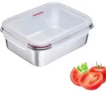 Westmark Lunch Box und Frischhaltedose Edelstahl 2,25 Liter