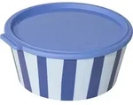 Koziol Nora Box Schale Stripes mit Deckel 2,2 Liter sweet blue/ strong blue