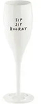 Koziol Cheers No. 1 Sip Sip Hooray Sektglas aus Thermoplastik 100 ml