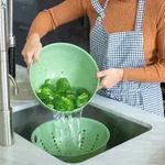 Koziol Palsby L Seihe 5 Liter passend f&uuml;r Palsby L Sch&uuml;ssel nature leaf green