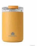 Groenenberg Isolierbecher aus recyceltem Edelstahl auslaufsicher mustard 320 ml