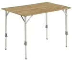 Outwell Custer M Falttisch mit Bambustischplatte 100 x 65 cm, schmales Packma&szlig;