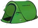 High Peak Vision 2 Einfachdach Pop Up Wurfzelt gr&uuml;n f&uuml;r 2 Personen - Wurfzelte