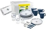 Brunner Blue Ocean Geschirr-Set 38-tlg. f&uuml;r 4 Personen aus Melamin