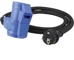 AS Schwabe Adapterleitung mit Schutzkontaktstecker und CEE Kombi-Kupplung...