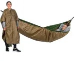 Amazonas 2in1 H&auml;ngematte Underquilt-Poncho braun