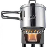 Esbit Camping Kochset f&uuml;r Trockenbrennstoff Topf aus 18/8 Edelstahl 585 ml