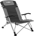 Brunner Bula XL Strandstuhl schwarz/grau - Strandst&uuml;hle