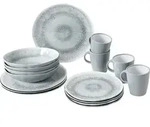 Brunner Pearl Geschirr-Set 16-tlg. grau f&uuml;r 4 Personen