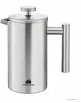 Groenenberg French Press Kaffeezubereiter Edelstahl mit 3 Ersatzfiltern 600 ml