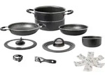 Brunner Pirate NG Topfset Aluminium mit Vacublock 9-teilig &Oslash; 20 cm