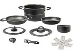 Brunner Pirate NG Topfset Aluminium mit Vacublock 9-teilig &Oslash; 22 cm
