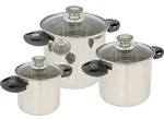 Bo-Camp Elegance Compact Edelstahl Kochtopf Set 3-tlg.